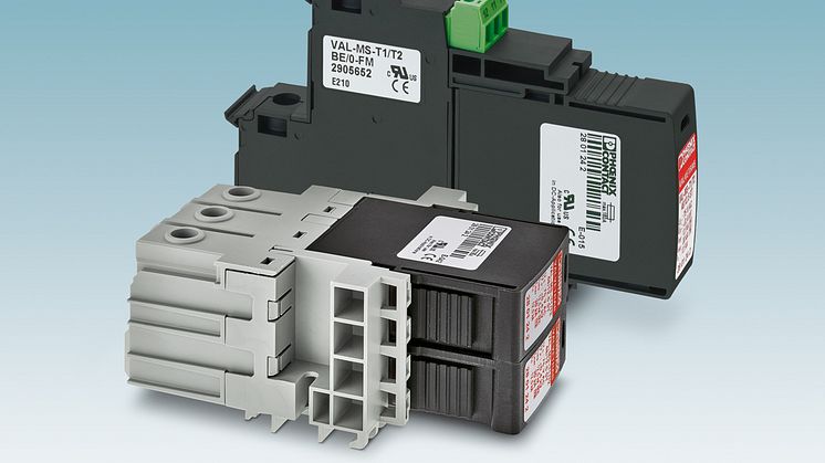 Surge protection for rack mounting
