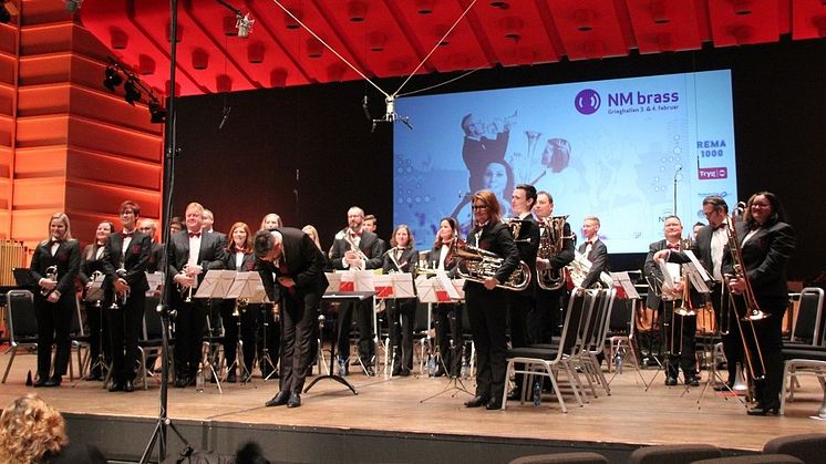 Follesø Musikklag blir korpsdeltakelse nummer 2000 i årets NM. Her fra NM brass i 2017. 
