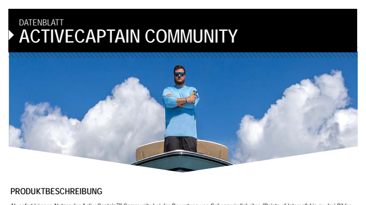 Datenblatt Garmin ActiveCaptain Community