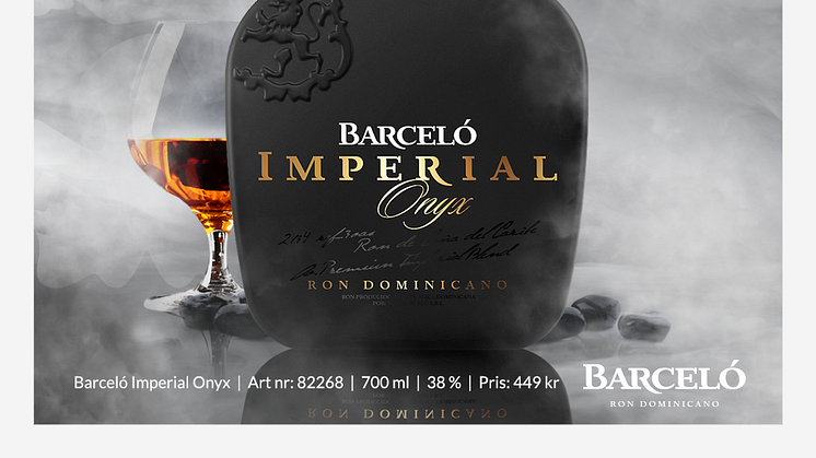 BARCELÓ IMPERIAL ONYX - en rom filtrerad med ädelstenar!