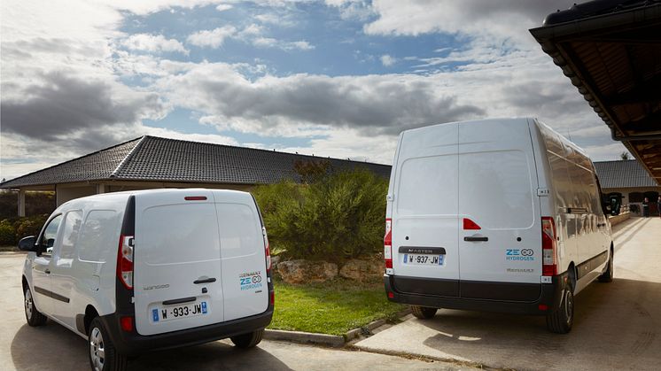 Renault MASTER Z.E. vätgas och Renault KANGOO Z.E. vätgas