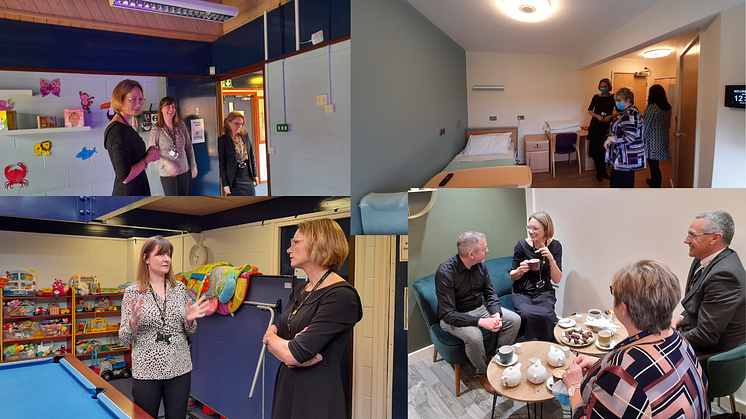 New Chief Executive Lynne Ridsdale visiting Victoria Family Centre, Killelea intermediate care facility and COSALEA cafe