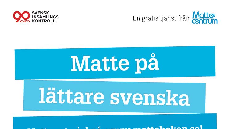 Mattecentrums digitala mattebok utökas med Matte på lättare svenska!