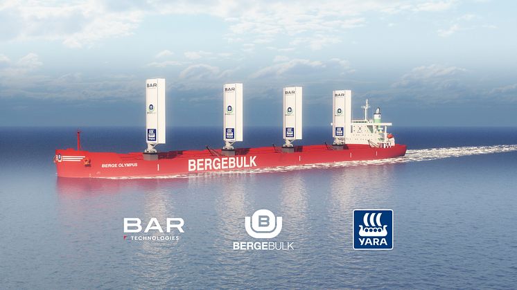 Berge Olympus will be equipped with four BAR Tech WindWings by Yara Marine Technologies.