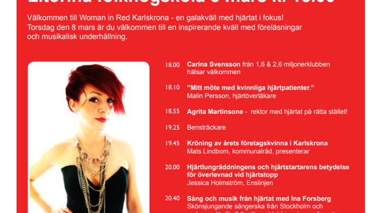 Woman in Red i Karlskrona – en kväll med kvinnohjärtat i fokus!