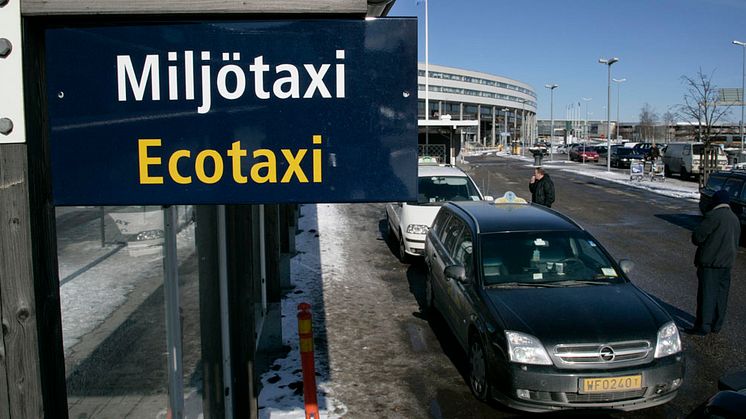 Arlandas taxisystem vinner ännu ett miljöpris