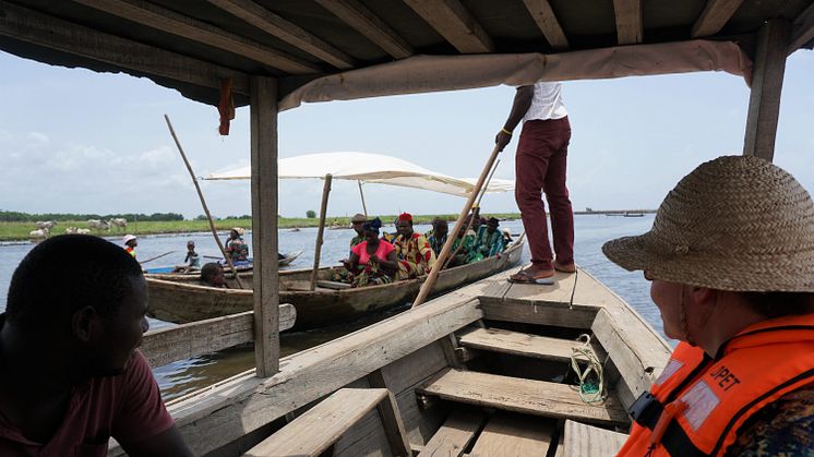 Principal investigator Professor Anu Kantele visiting Benin