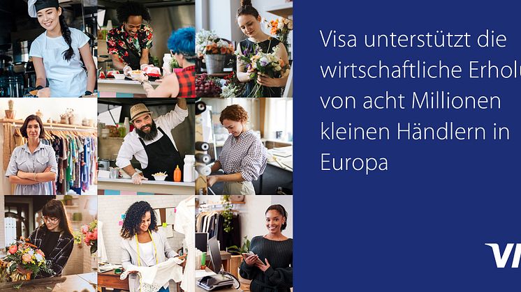 Visa unterstützt die wirtschaftliche Erholung von acht Millionen kleinen Händlern in Europa