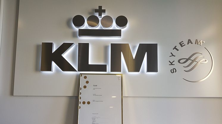 Prestigefyllt pris till KLM i Guldnyckeln 2018