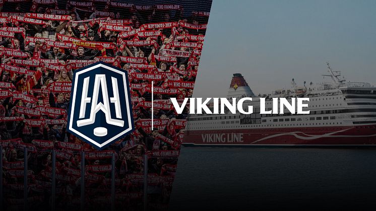 Viking Line blir officiell partner till HockeyAllsvenskan. Bildmontage: HockeyAllsvenskan