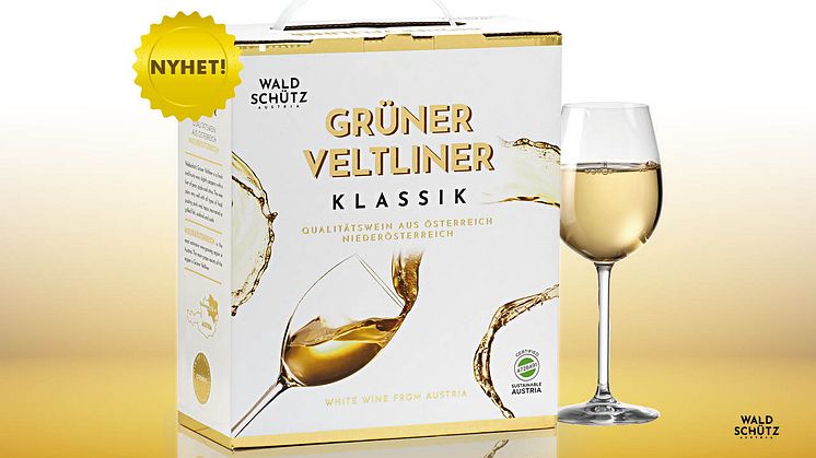 Den 1 december släpps en frisk och fruktig Grüner veltliner på box från Weingut Waldschütz.