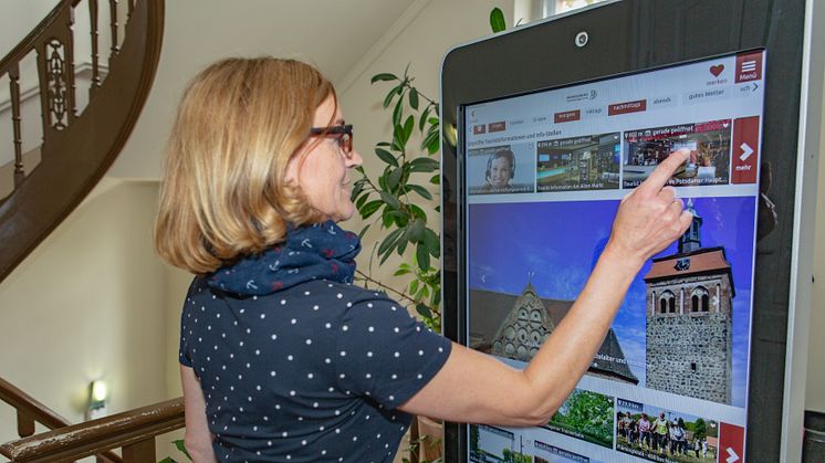 Auch über digitale Touchpoints, die derzeit an vielen touristischen Orten Brandenburgs ans Netz gehen, werden die Daten des ContentNetzwerks Brandenburg ausgespielt (Foto: TMB-Fotoarchiv/Steffen Lehmann)
