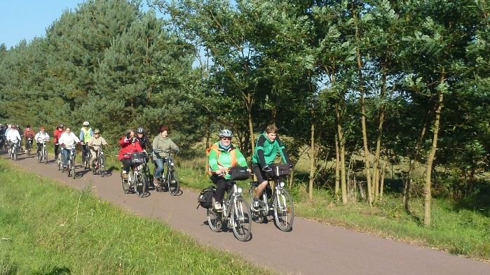 Aktionstag am Radweg Berlin - Leipzig am 03. Oktober 2014