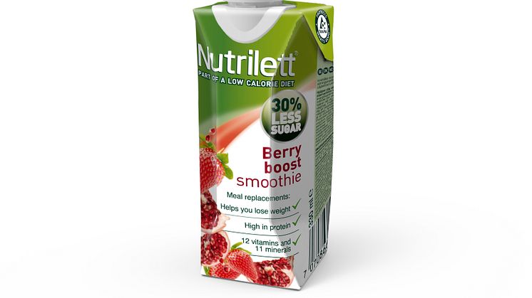 Nutrilett Berry boost Less sugar smoothie