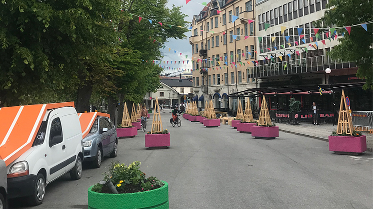 Fisktorget under omvandlingen till sommargata