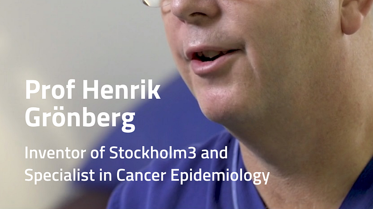 Professor Henrik Grönberg, initiativtagare till Stockholm3, ett blodtest som kombinerar analys av biomarkörer med kliniska data för att avsevärt förbättra diagnostiken av prostatacancer.