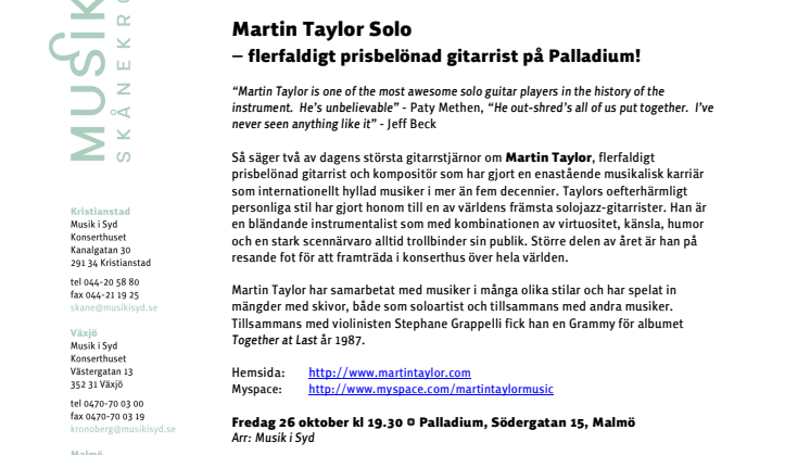 Martin Taylor - Solo
