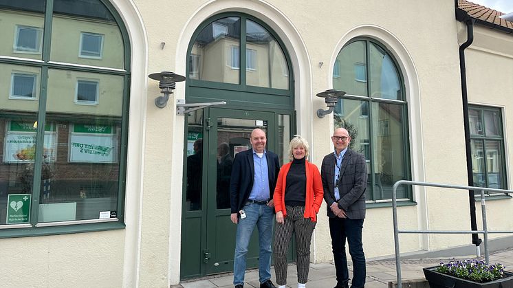Jonas Jönsson, Susann Cardell och Mentor Demjaha är glada för de goda betygen från näringslivet i Åstorps kommun.