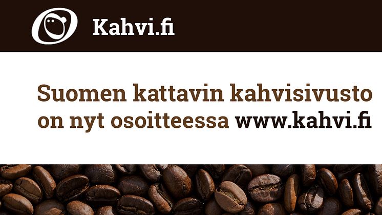 Suomen kattavin kahvisivusto muutti ja uudistui