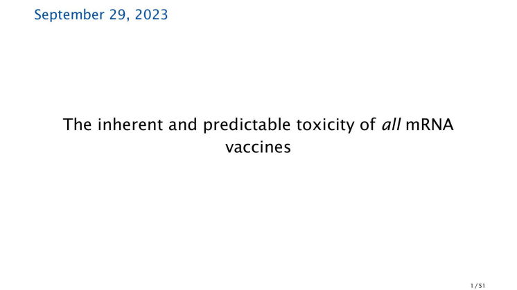 Toxicity of all mRNA vaccines