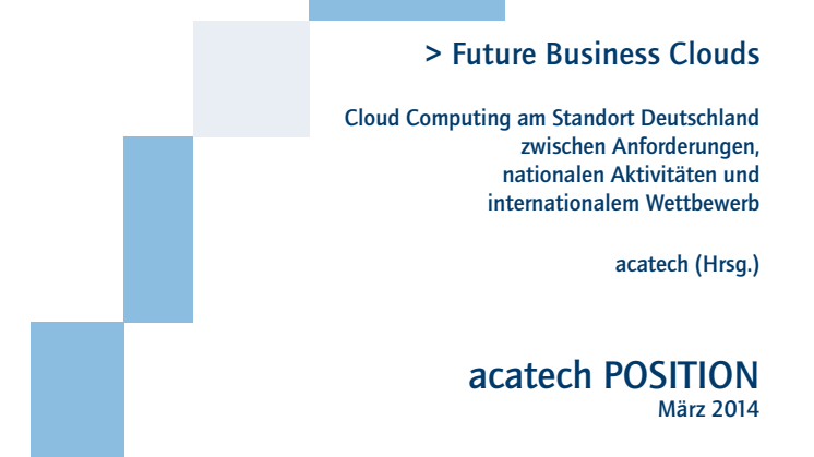 acactech POSITION Future Business Clouds