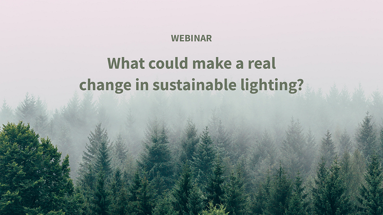 What could make a real change in sustainable lighting?