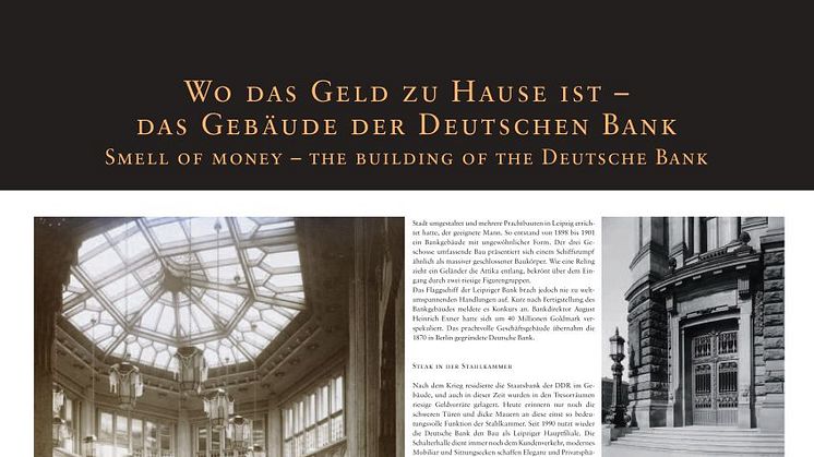 "Wo das Geld zuhause ist - Das Gebäude der Deutschen Bank"