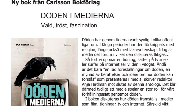 Ny bok: Döden i medierna