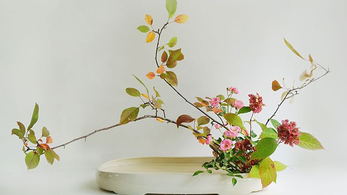 Ikebana workshop på Östasiatiska museet - konsten att arrangera blommor på japanskt vis
