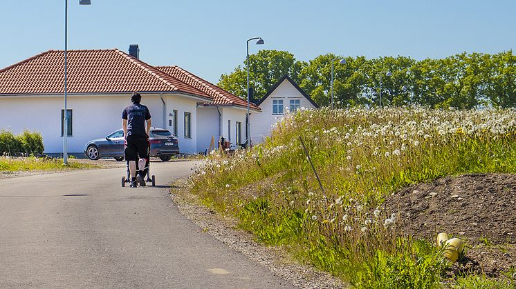 I Stehags södra delar växer ett nytt område fram i det böljande landskapet.