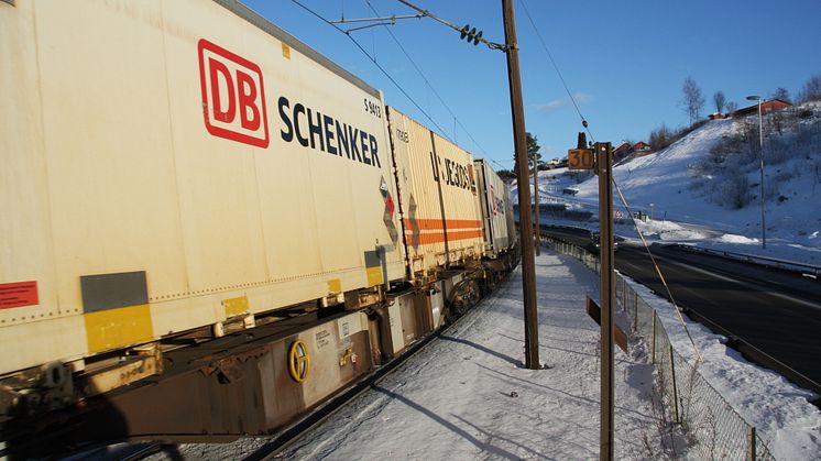 Schenkertoget må laste om i Kiruna på grunn av at Ofotbanen er stengt.