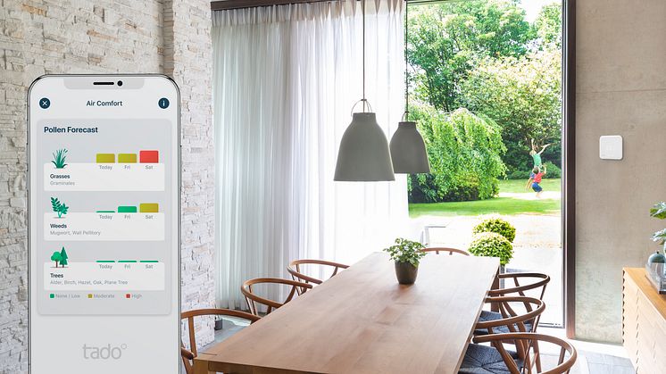 tado° fördubblar den rena luften i hemmet med en ny app