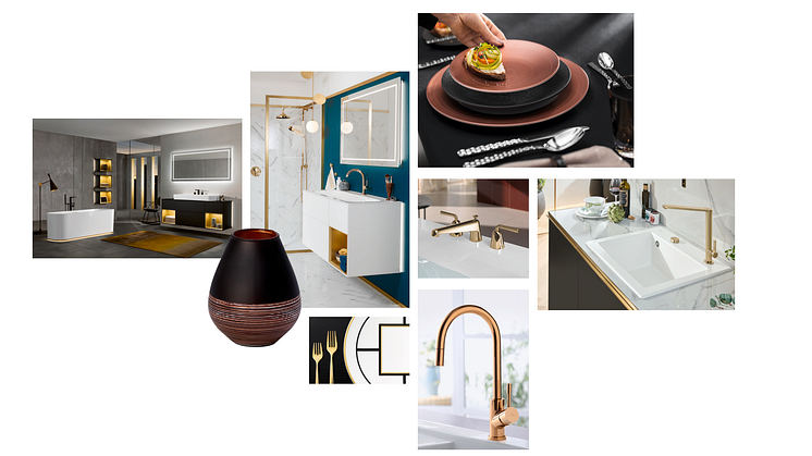 Statements from Villeroy & Boch – Add a metallic touch with gold, bronze and copper