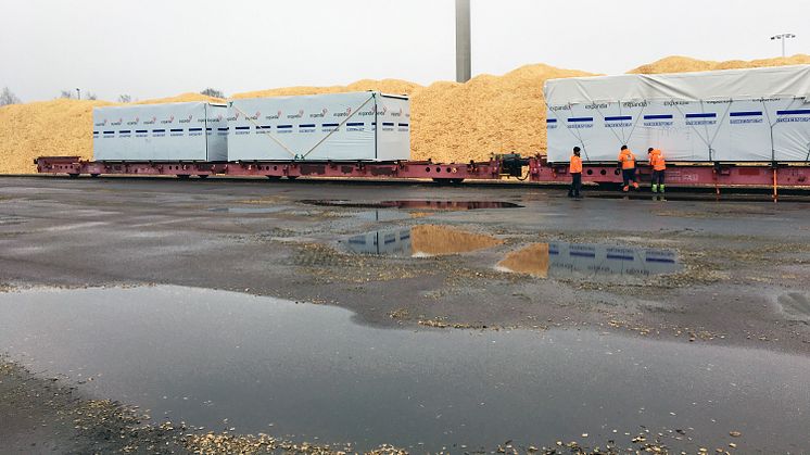 Green Cargos modultransporter minskar Expandias utsläpp