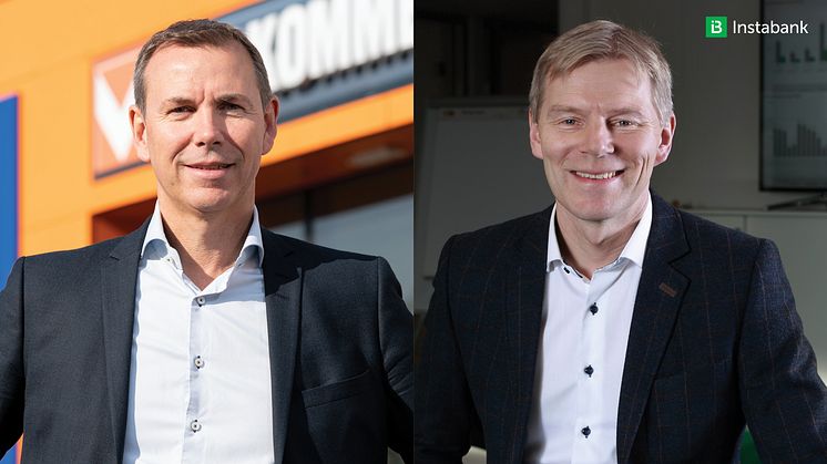 Espen Braaten, kjededirektør for Bygg i Coop og Robert Berg, administrerende direktør, Instabank ASA