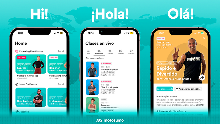 Motosumo has localized its app interface and class content to broaden its userbase: Motosumo is now available in both English, Spanish, and Portuguese language versions.