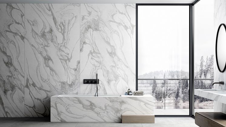 Liquid Collection by Patternity för Dekton- färg Sky