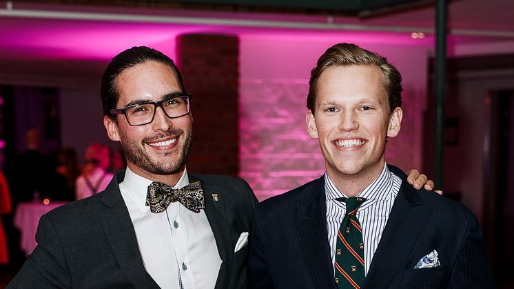 Årets Unga Entreprenör 2017 Hugo Larsson och Linus Werner, grundare av  Save-by-Solar Sweden.  Fotograf. David Thunander