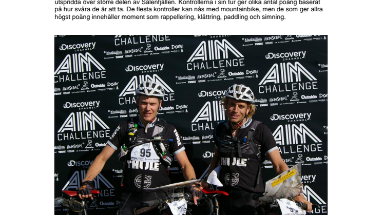 Thule Adventure Team tog topplacering i Discovery AIM Challenge i Lindvallen