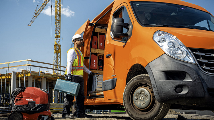 Hilti og Trackunit lancerer ny løsning til styring af varebilslagre og tungt udstyr