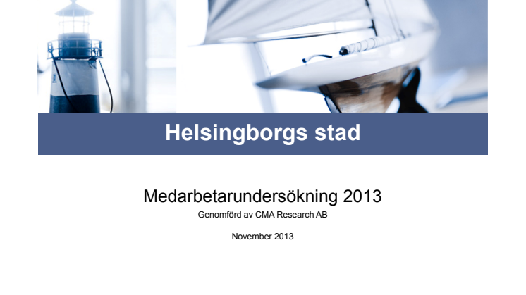 Medarbetarundersökning Hborg stad 2013
