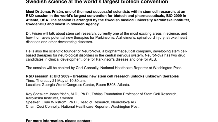 Swedish science at the world’s largest biotech convention