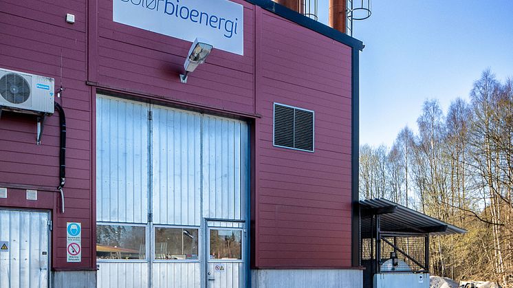 Solör Bioenergis fjärrvärmeanläggning i Lagan.