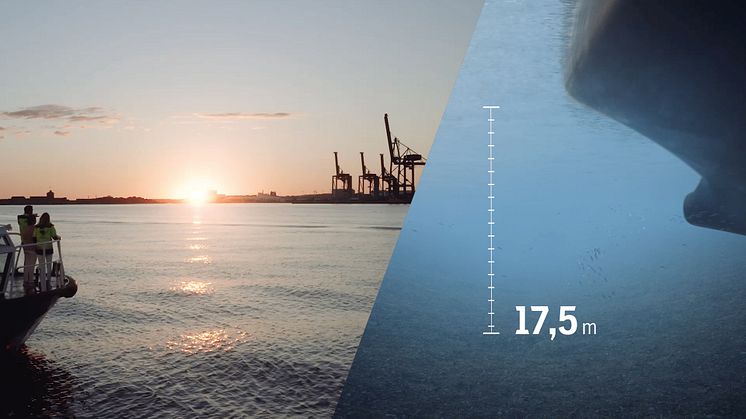 Skandiaporten gör möjlighet för världens största fartyg att komma in fullastade till Göteborgs Hamn. Det ger ökad effektivitet och mindre klimatavtryck.
