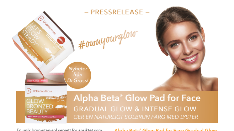 Dr Dennis Gross Skincare lanserar nya  Alpha Beta® Glow Pad - Gradual Glow och Intense Glow