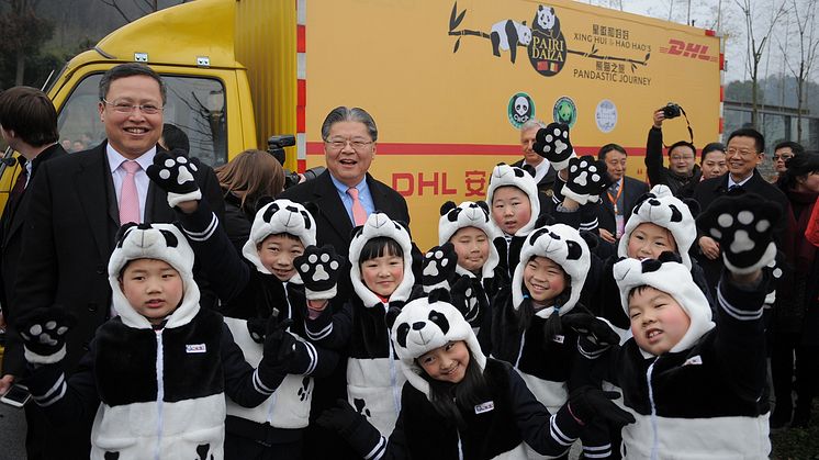DHL Express transport af pandaer