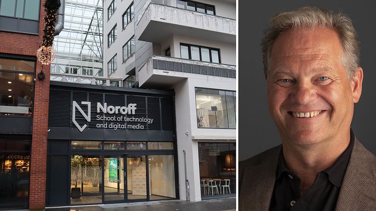 Til høyre: Lars Erik Torjussen, administrerende direktør i Noroff.