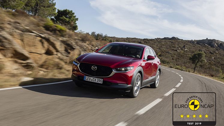 Mazda CX-30 får toppresultat i Euro NCAP