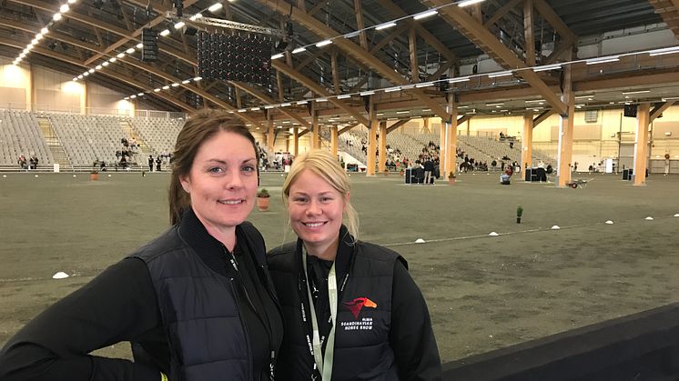Jennie Filipsson Eriksson och Rebecca Benje, initiativtagare till Elmia Icelandic Power Show 