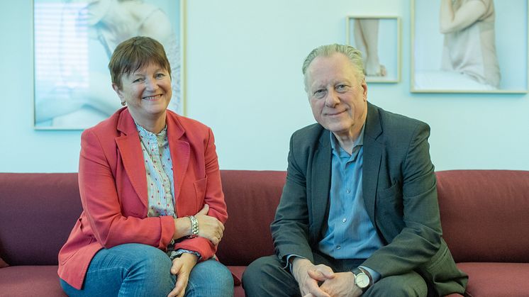 Direktør for Munchmuseet Stein Olav Henrichsen sammen med direktør i Kulturtanken Lin Marie Holvik